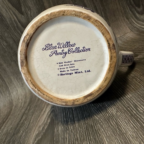 Blue Willow Pantry Collection Pitcher by Heritage Mint Ltd 6 1/4" Vintage - Picture 5 of 9